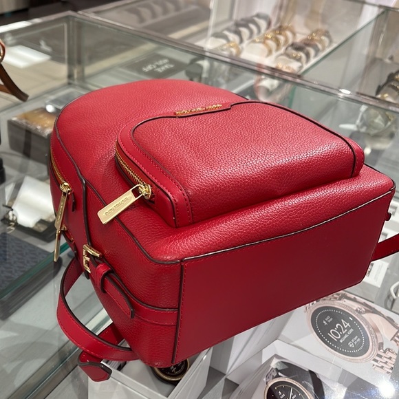 Michael Kors Jaycee Medium Pebbled Leather Backpack
Bright Red NWT - Picture 6 of 16